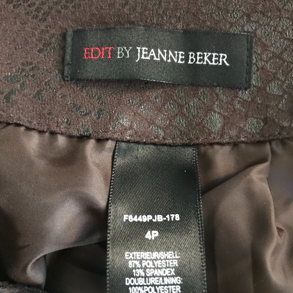 Brown "Snakeskin" Skirt, Sz4P. DP-01 - Picture 6 of 7